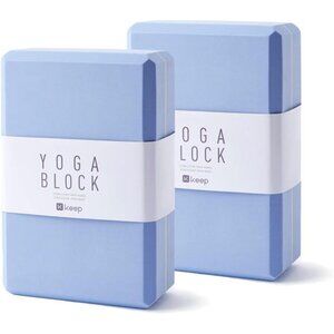 Yoga Block, High-Density EVA Foam 2 Pack Yoga Block with Non-Slip Textured